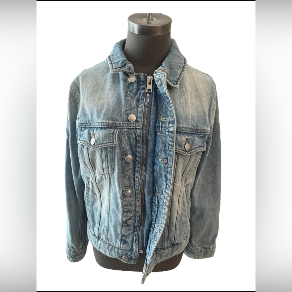 Zadig & Voltaire Kase Vignon Skull Embroidered Jean Jacket Small - Picture 3 of 15